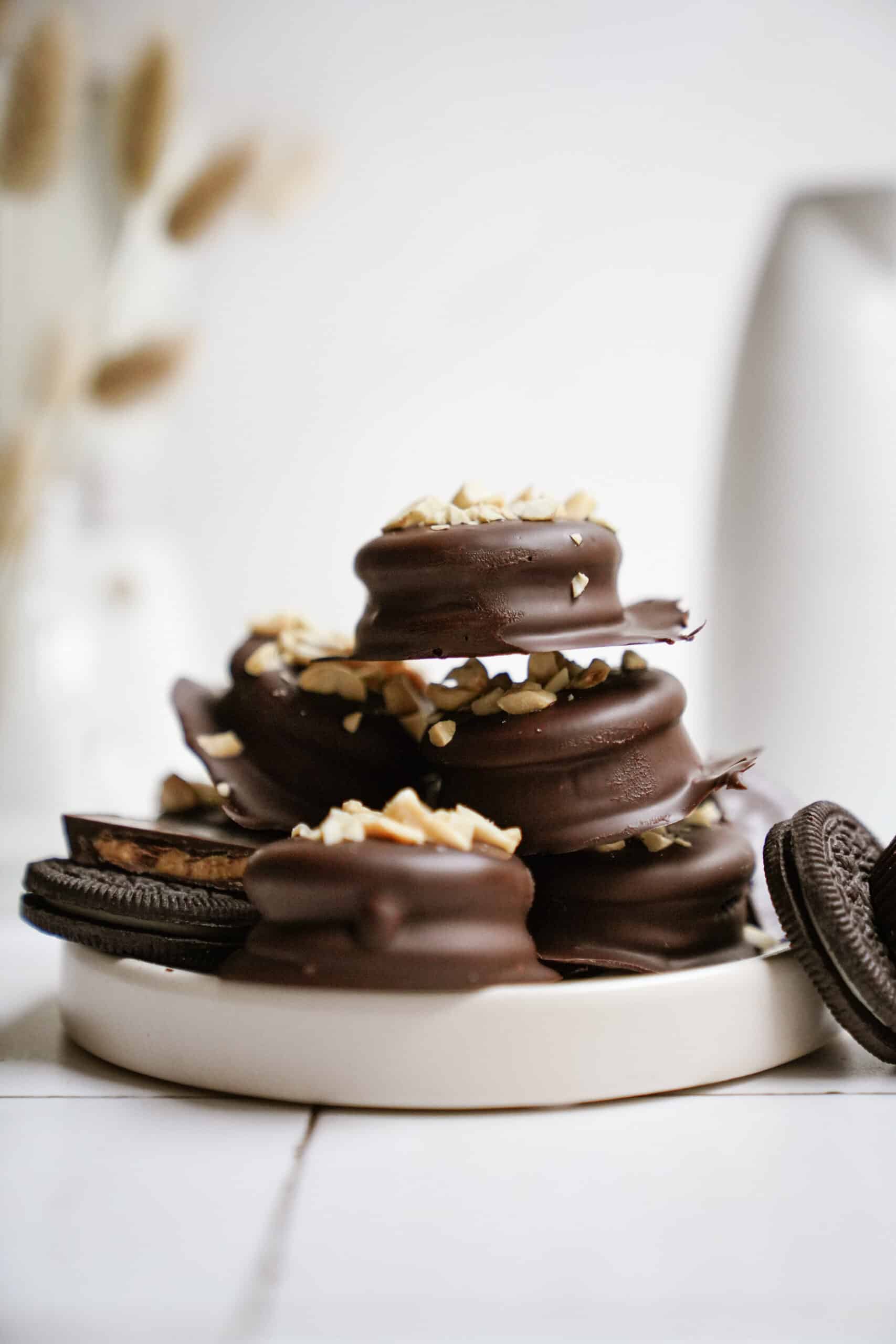 Reese's & Oreo Jackpot: The Ultimate Stuffed Dipped Cookie